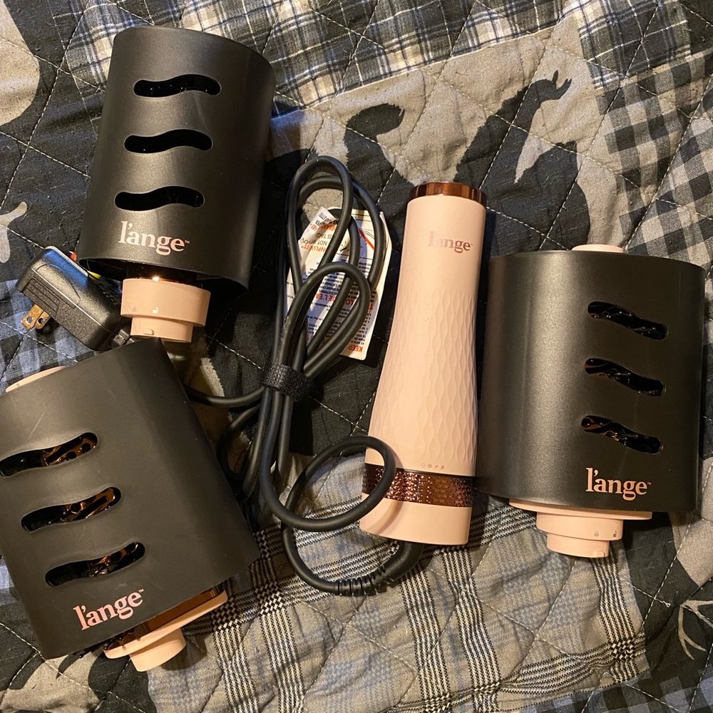Lange Rose Gold and Black Travel Hair Styling Set
